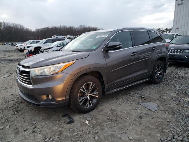 TOYOTA HIGHLANDER 2016 with VIN 5TDJKRFH8GS249296 - Photo from auction