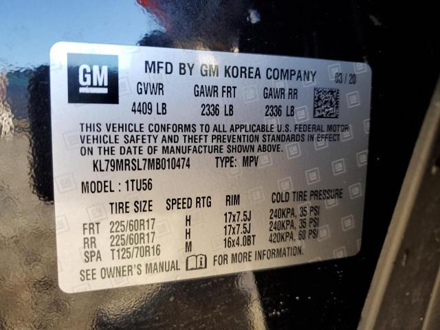 Photo 14 from auction – 2021 CHEVROLET TRAILBLAZE with VIN KL79MRSL7MB010474