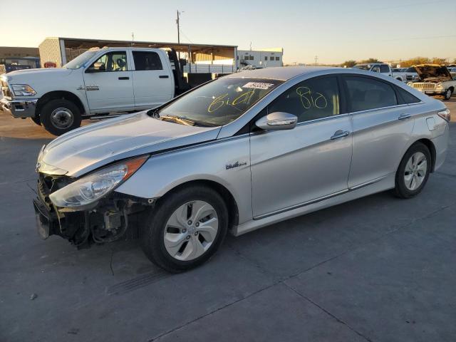 HYUNDAI SONATA HYB 2015 with VIN KMHEC4A45FA138329 - Photo from auction