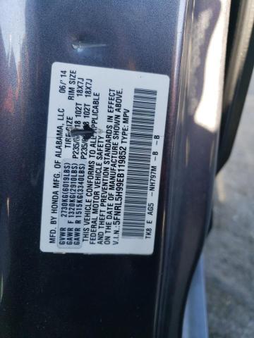 Photo 14 from auction – 2014 HONDA ODYSSEY TO with VIN 5FNRL5H99EB119852