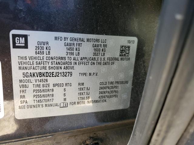 Photo 14 from auction – 2014 BUICK ENCLAVE with VIN 5GAKVBKD2EJ213279