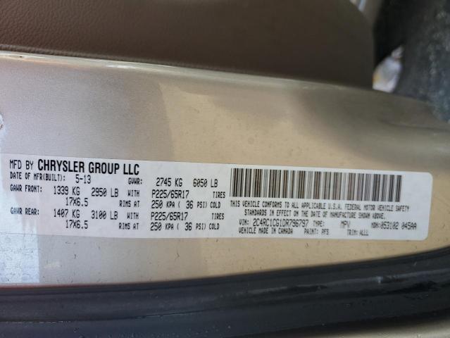 Photo 14 from auction – 2013 CHRYSLER TOWN & COU with VIN 2C4RC1CG1DR796797