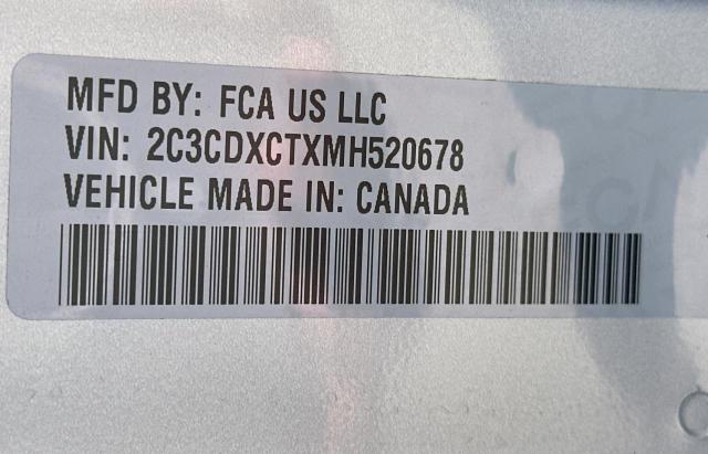 Photo 10 from auction – 2021 DODGE CHARGER R/ with VIN 2C3CDXCTXMH520678