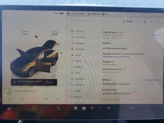 Photo 9 from auction – 2024 TESLA MODEL Y with VIN 7SAYGDEEXRA235563