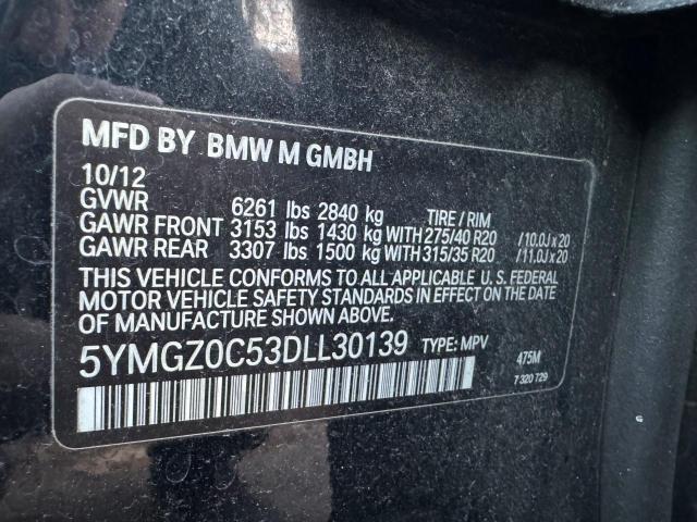 Photo 10 from auction – 2013 BMW X6 M with VIN 5YMGZ0C53DLL30139