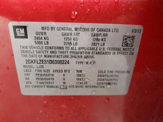 Photo 14 from auction – 2013 GMC TERRAIN DE with VIN 2GKFLZE31D6308224