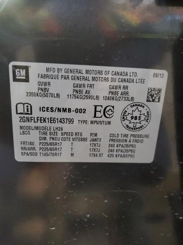 Photo 14 from auction – 2014 CHEVROLET EQUINOX LT with VIN 2GNFLFEK1E6143799