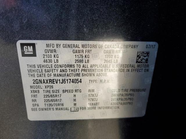 Photo 14 from auction – 2018 CHEVROLET EQUINOX LS with VIN 2GNAXREV1J6174054