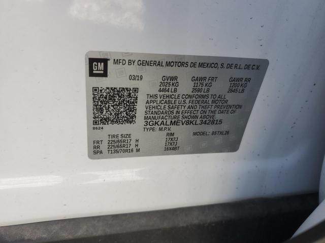 Photo 14 from auction – 2019 GMC TERRAIN SL with VIN 3GKALMEV8KL342815