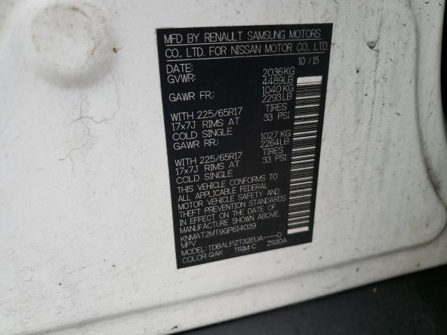 Photo 14 from auction – 2016 NISSAN ROGUE S with VIN KNMAT2MT9GP614039