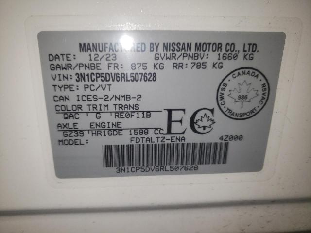 Photo 14 from auction – 2024 NISSAN KICKS SR with VIN 3N1CP5DV6RL507628