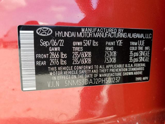 Photo 14 from auction – 2023 HYUNDAI SANTA FE S with VIN 5NMS3DAJ2PH501237