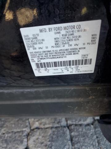 Photo 14 from auction – 2022 FORD EXPLORER L with VIN 1FMSK7FH2NGA95213