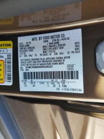 Photo 14 from auction – 2022 FORD BRONCO SPO with VIN 3FMCR9B69NRD28223