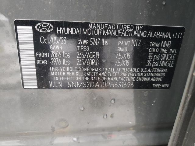 Photo 14 from auction – 2023 HYUNDAI SANTA FE S with VIN 5NMS2DAJ0PH631696