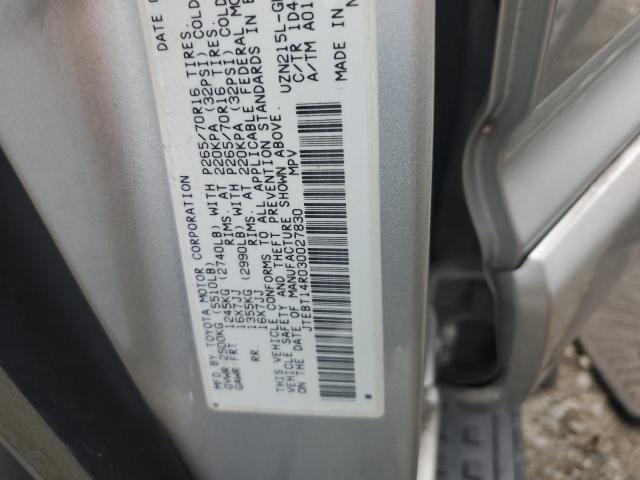 Photo 14 from auction – 2003 TOYOTA 4RUNNER SR with VIN JTEBT14R030027830