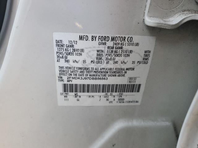 Photo 14 from auction – 2013 FORD EDGE SEL with VIN 2FMDK3J97DBB56563
