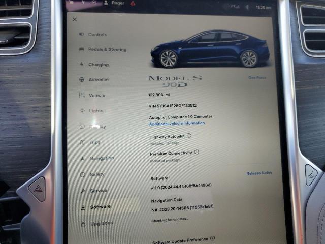Photo 9 from auction – 2016 TESLA MODEL S with VIN 5YJSA1E28GF133512