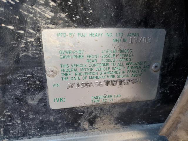 Photo 14 from auction – 2004 SUBARU FORESTER 2 with VIN JF1SG65674H752926