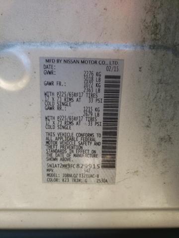 Photo 14 from auction – 2015 NISSAN ROGUE S with VIN 5N1AT2MK9FC829915