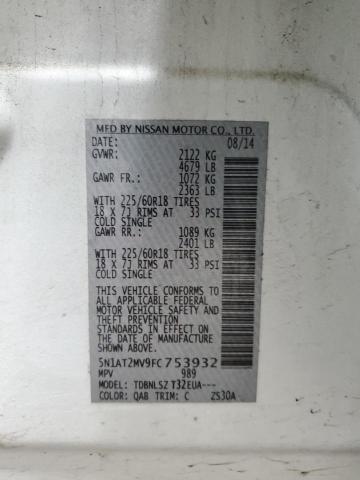 Photo 14 from auction – 2015 NISSAN ROGUE S with VIN 5N1AT2MV9FC753932
