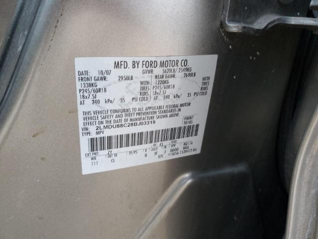 Photo 14 from auction – 2008 LINCOLN MKX with VIN 2LMDU88C28BJ03319
