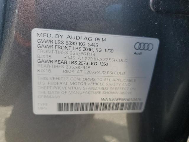 Photo 14 from auction – 2015 AUDI Q5 PREMIUM with VIN WA1LFAFP9FA013476