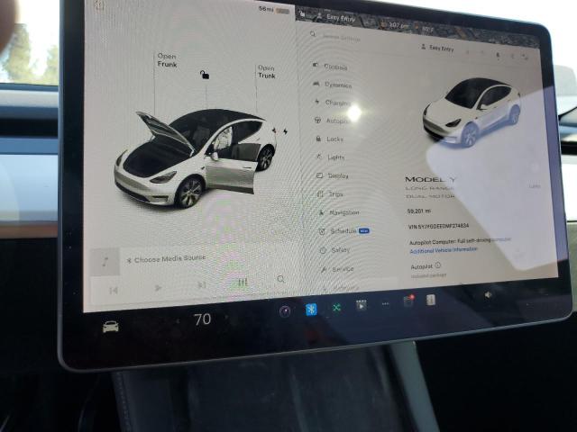 Photo 9 from auction – 2021 TESLA MODEL Y with VIN 5YJYGDEE0MF274834