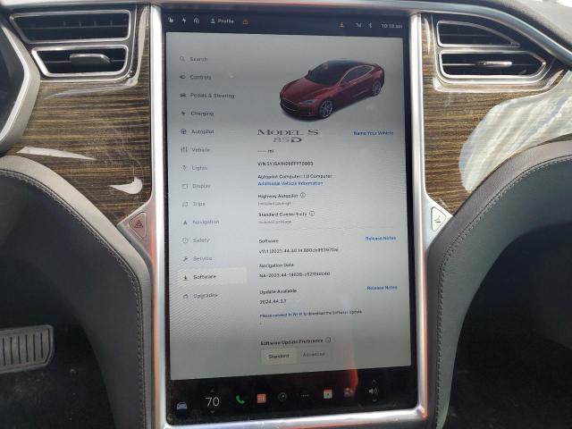 Photo 9 from auction – 2015 TESLA MODEL S 85 with VIN 5YJSA1H28FFP70863