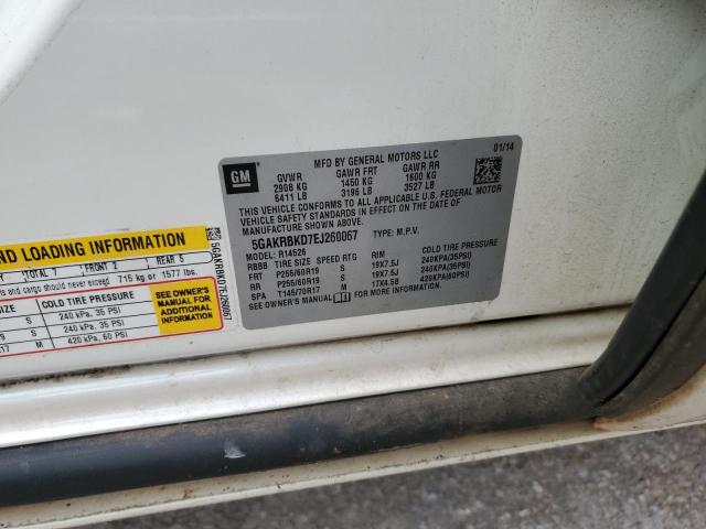 Photo 14 from auction – 2014 BUICK ENCLAVE with VIN 5GAKRBKD7EJ260067