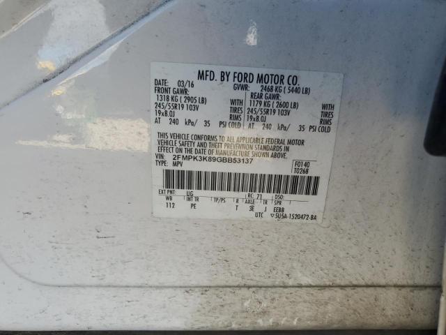 Photo 14 from auction – 2016 FORD EDGE TITAN with VIN 2FMPK3K89GBB53137
