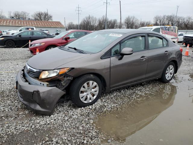 HONDA CIVIC LX 2012 with VIN 19XFB2F56CE060928 - Photo from auction