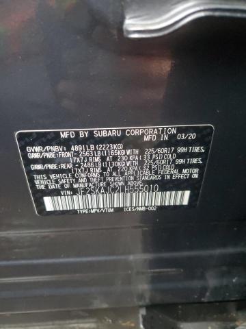 Photo 14 from auction – 2020 SUBARU FORESTER P with VIN JF2SKAJC2LH555010