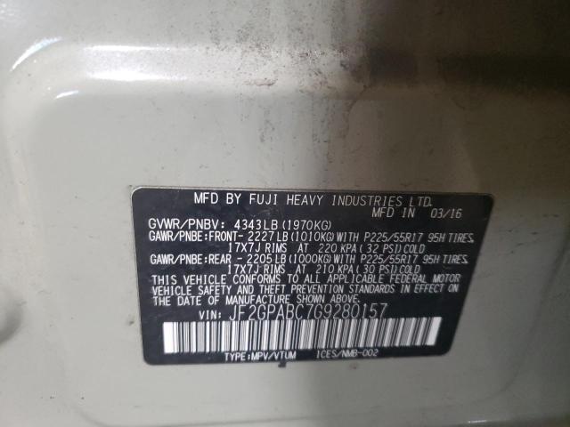 Photo 14 from auction – 2016 SUBARU CROSSTREK with VIN JF2GPABC7G9280157