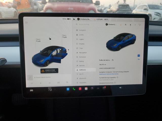 Photo 9 from auction – 2022 TESLA MODEL 3 with VIN 5YJ3E1EA2NF117237