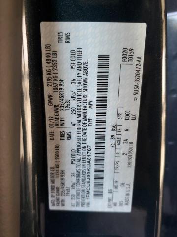 Photo 14 from auction – 2019 FORD ESCAPE TIT with VIN 1FMCU9J99KUA81767