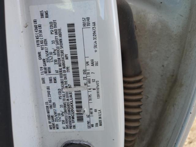 Photo 14 from auction – 2020 FORD ESCAPE SE with VIN 1FMCU0G6XLUA57987