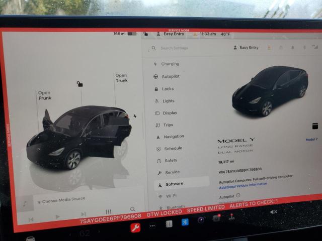 Photo 9 from auction – 2023 TESLA MODEL Y with VIN 7SAYGDEE6PF796908