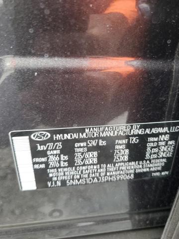Photo 14 from auction – 2023 HYUNDAI SANTA FE S with VIN 5NMS1DAJ3PH599068