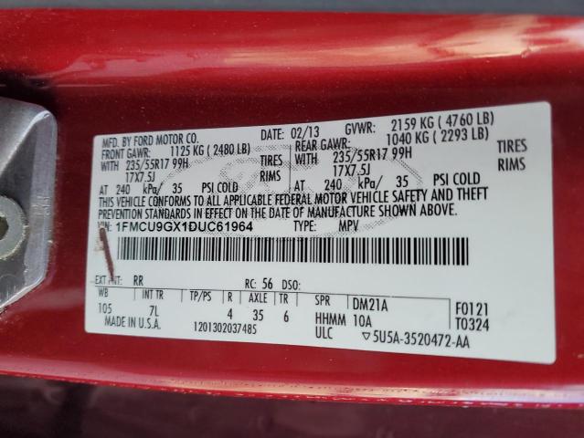 Photo 14 from auction – 2013 FORD ESCAPE SE with VIN 1FMCU9GX1DUC61964