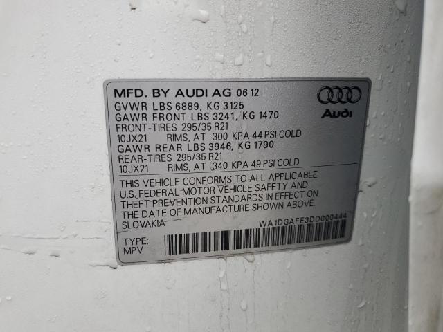 Photo 14 from auction – 2013 AUDI Q7 PRESTIG with VIN WA1DGAFE3DD000444