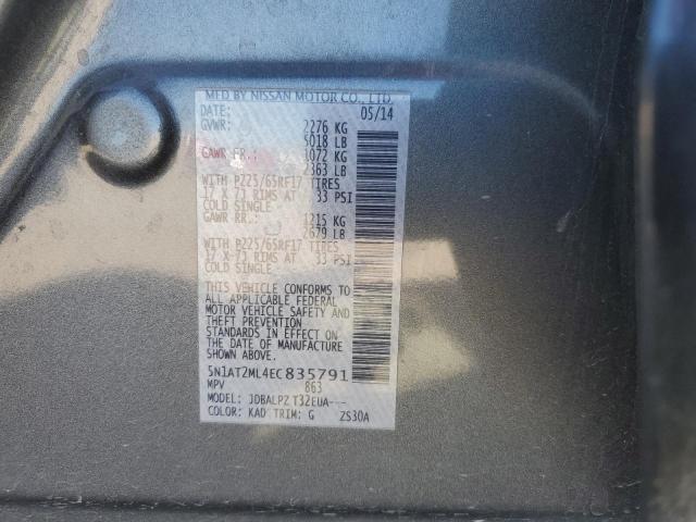 Photo 14 from auction – 2014 NISSAN ROGUE S with VIN 5N1AT2ML4EC835791