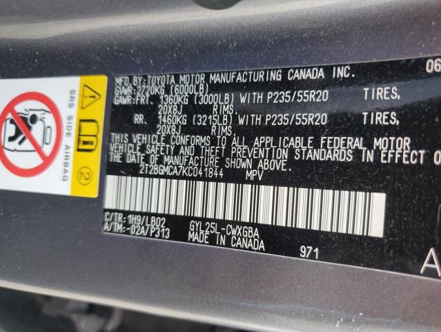 Photo 14 from auction – 2019 LEXUS RX 450H BA with VIN 2T2BGMCA7KC041844