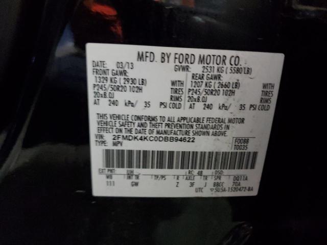 Photo 14 from auction – 2013 FORD EDGE LIMIT with VIN 2FMDK4KC0DBB94622