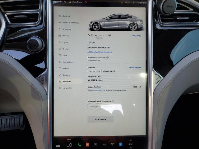 Photo 9 from auction – 2013 TESLA MODEL S with VIN 5YJSA1DN9DFP20292