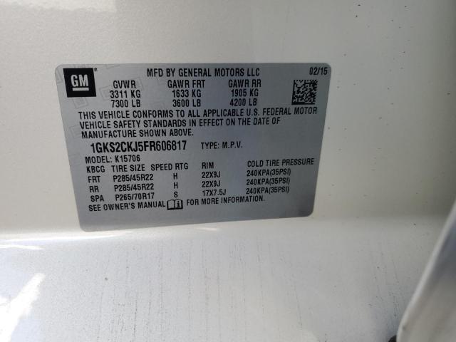 Photo 14 from auction – 2015 GMC YUKON DENA with VIN 1GKS2CKJ5FR606817
