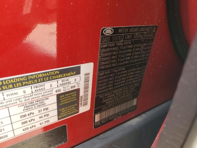 Photo 14 from auction – 2016 LAND ROVER RANGE ROVE with VIN SALWR2VF0GA640506