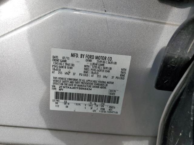 Photo 14 from auction – 2015 FORD EDGE SEL with VIN 2FMTK4J87FBB68434
