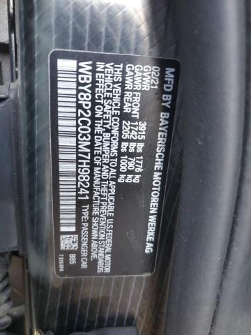 Photo 14 from auction – 2021 BMW I3 BEV with VIN WBY8P2C03M7H98241