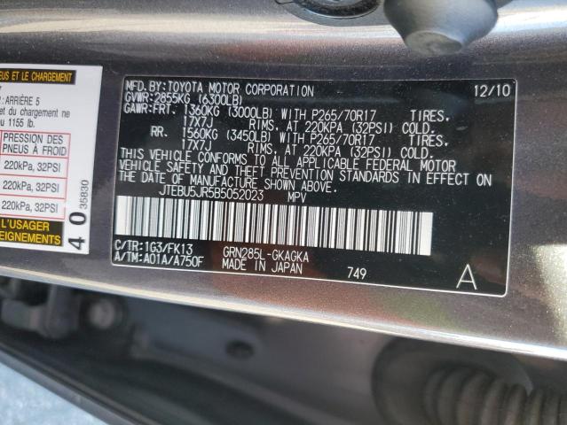 Foto 14 de la subasta – 2011 TOYOTA 4RUNNER SR con VIN JTEBU5JR5B5052023